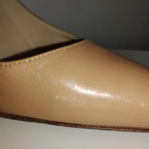 NUDE LEATHER JIMMY CHOO PUMPS - Picture 8 of 10